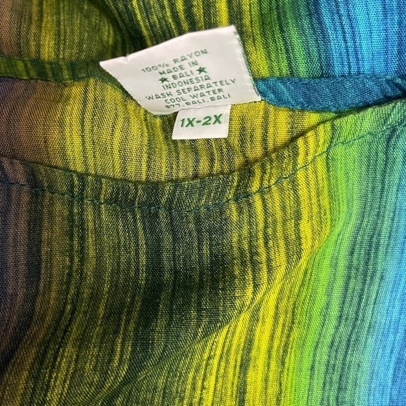 Bridge to Bali top poncho multicolored - Picture 5 of 6